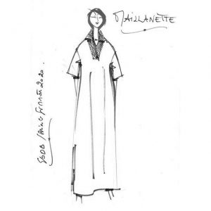 Robe longue droite en lin | Made in France | Dou Bochi | Maillanette