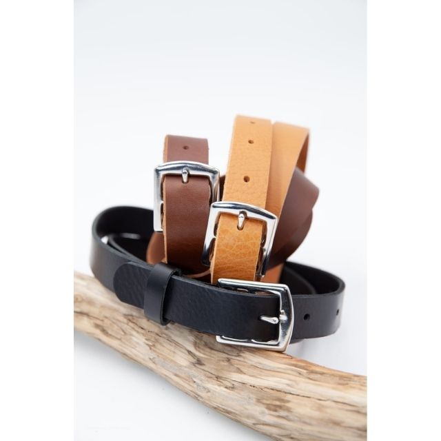 Ceinture Cuir|Black|Made in France|Atelier Vaccares vs Dou Bochi