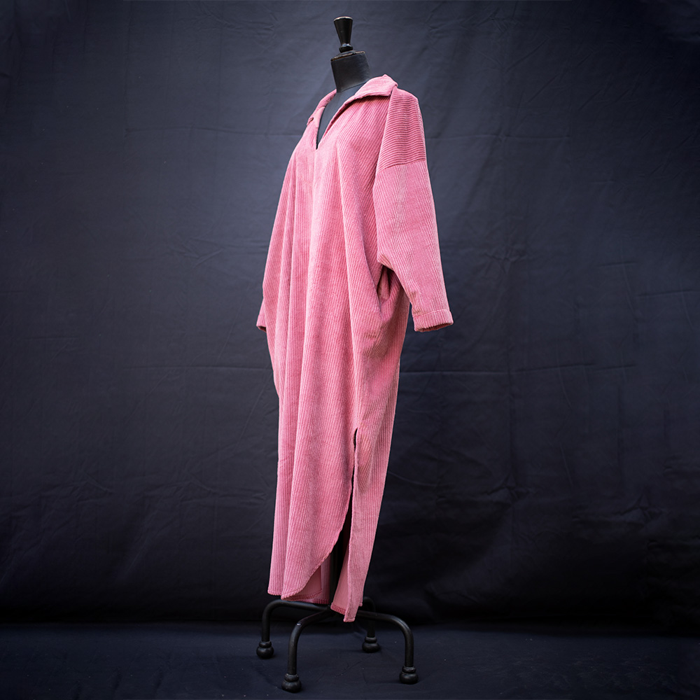 Robe Scamandre en velour, ici en coloris Rose