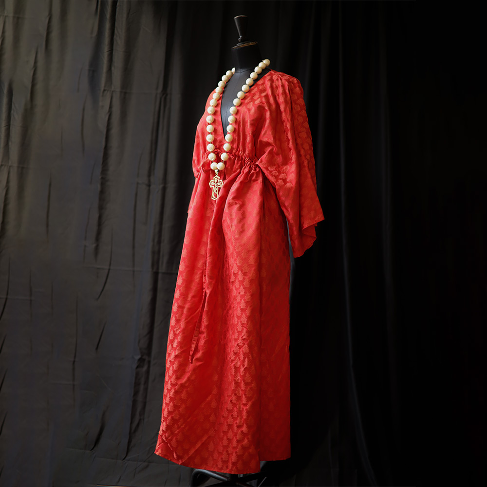 Robe Montilles en soie, ici en coloris Rouge