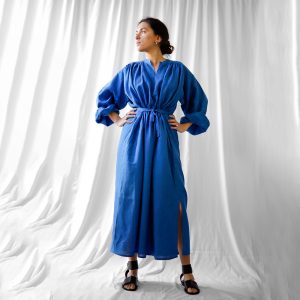 Robe Pantaï en Lin, ici en coloris Atlantic Blue